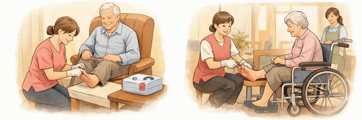 京都の訪問爪切りサービス